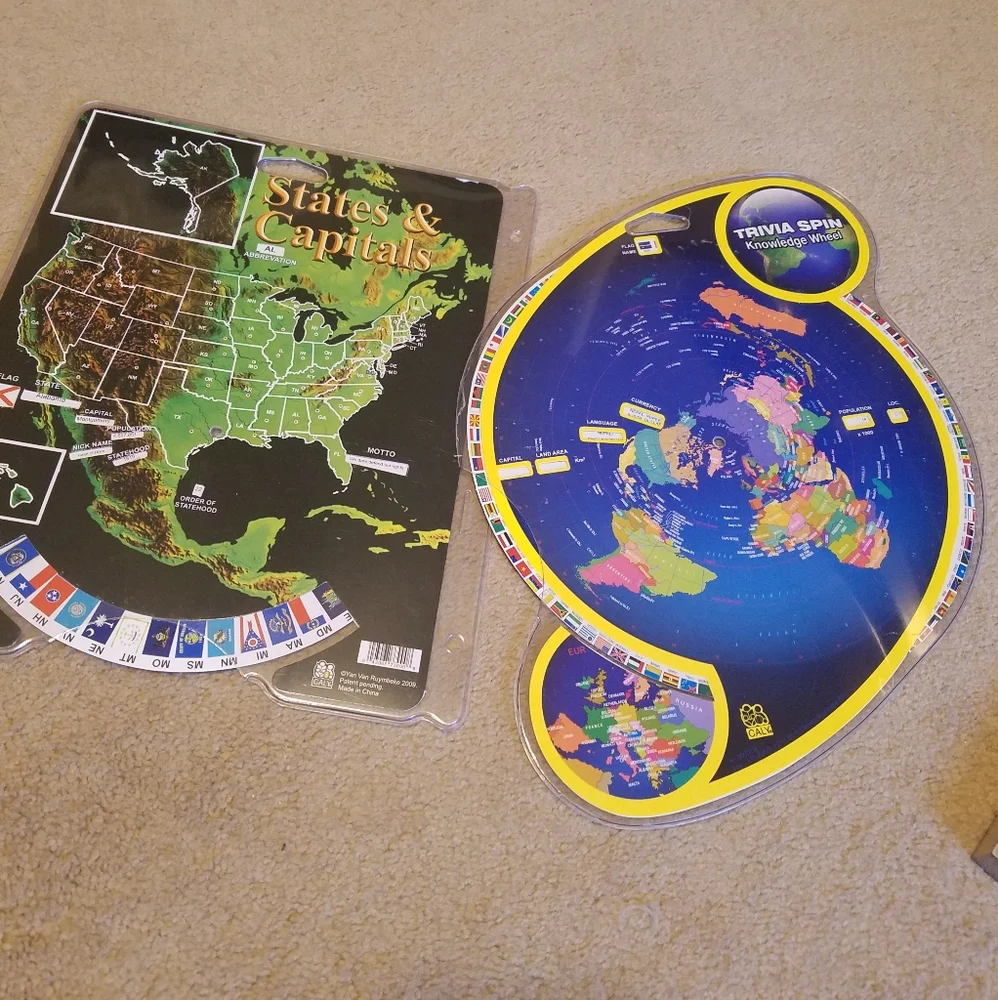 Social Studies Knowledge Wheels Set of 2 American Presidents Geography